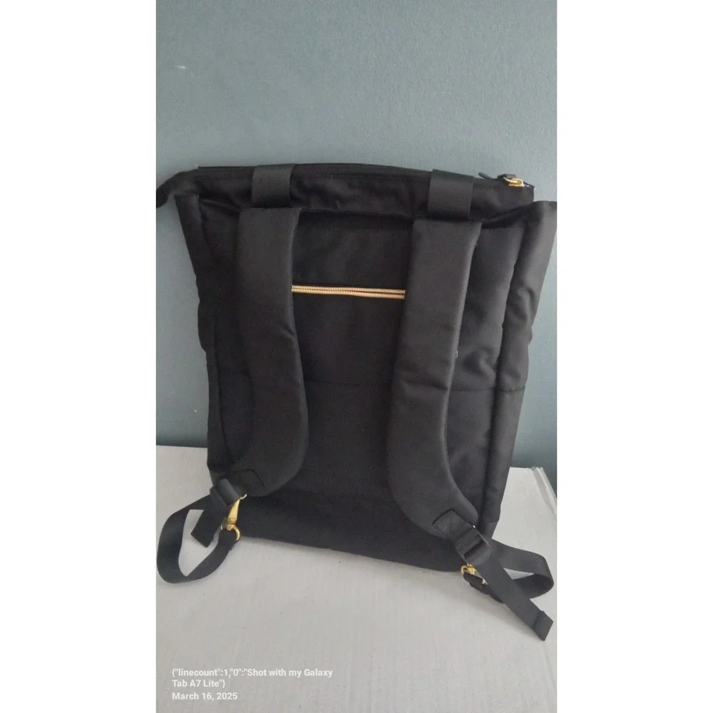 Solo New York Tote Backpack Convertible Laptop Bag Black‎ Travel Carry On